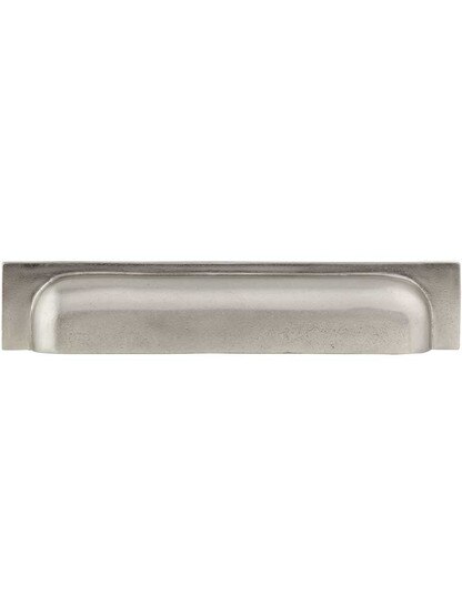 Industrial Bronze Bin Pull 6-Inch Center-to-Center in White Bronze.